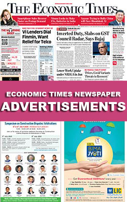 Economic Times Newspaper Ads