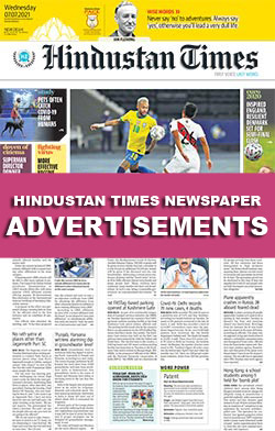 Hindustan Times Newspaper Ads